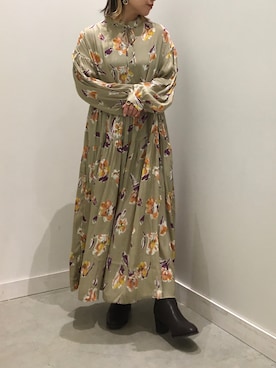真依子さん（レディース・152cm）の冬コーディネート