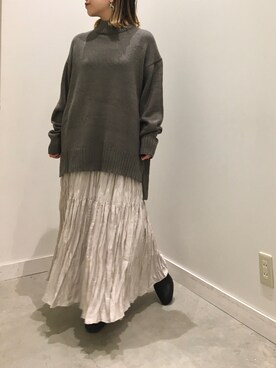 真依子さん(レディース・152cm)の冬コーディネート