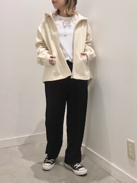 真依子さん(レディース・152cm)の春コーディネート