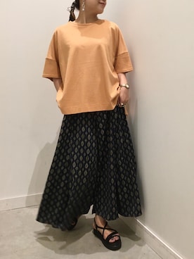 「オリエンタルトラフィック」｜「アイテム（アクセサリー）」を使った、真依子さん（レディース・152cm）の夏コーディネート