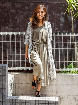 「goa（ゴア）のアイテム」を使った、goa-snapさん（レディース・166cm）の夏コーディネート