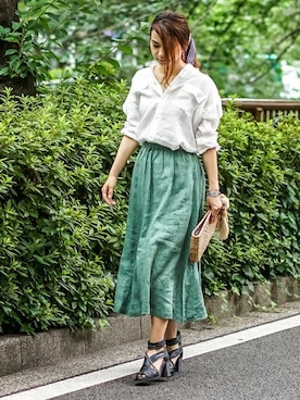 「goa（ゴア）のアイテム」を使った、goa-snapさん（レディース・167cm）の夏コーディネート