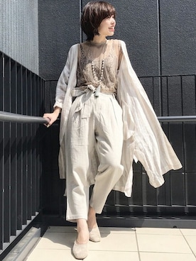 「goa（ゴア）のアイテム」を使った、goa-snapさん（レディース・163cm）の春コーディネート