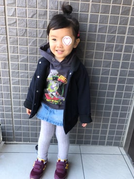 「バズライトイヤー」｜yuzuzuさん（キッズ・90cm）の冬コーディネート