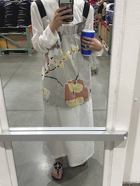 「BEAMS（ビームス）のアイテム（リング）」を使った、Ryokaさん（レディース・162cm）の夏コーディネート