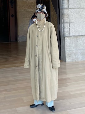 「GIORGIO ARMANI（ジョルジオアルマーニ）のアイテム（ジャケット/アウター）」を使った、Ryokaさん（レディース・162cm）の冬コーディネート