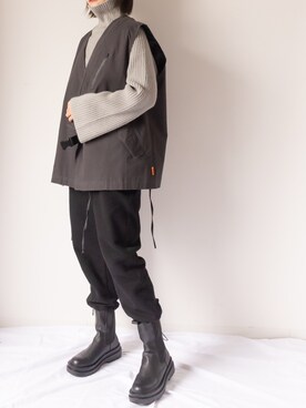 「ベストコーデ」｜「アイテム（スウェットパンツ）」を使った、영화さん（レディース・166cm）の冬コーディネート