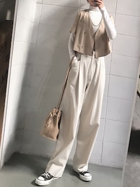 「アイテム（セットアップ）」を使った、영화さん（レディース・166cm）の春コーディネート