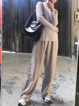「フラップショルダーバッグ」｜영화さん（レディース・166cm）の春コーディネート