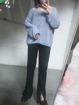 「ゆるカーディガン」｜영화さん（レディース・166cm）の春コーディネート