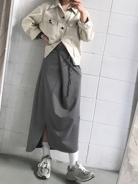 「Lee（リー）のアイテム（カバーオール）」を使った、영화さん（レディース・166cm）の春コーディネート