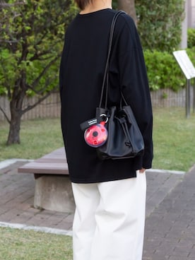 「アイテム（エコバッグ/サブバッグ）」を使った、영화さん（レディース・166cm）の春コーディネート