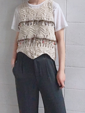 「アイテム（セットアップ）」を使った、영화さん（レディース・166cm）の春コーディネート