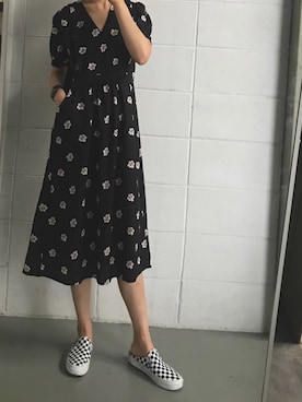 「vans」｜「アイテム（ワンピース/ドレス）」を使った、영화さん（レディース・166cm）の春コーディネート