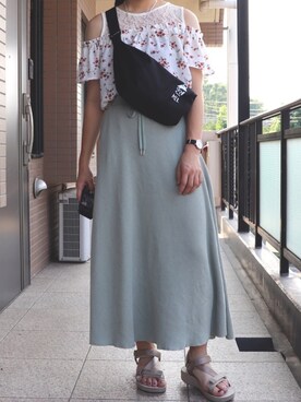 「中和」｜ひよりさん（レディース・162cm）の夏コーディネート