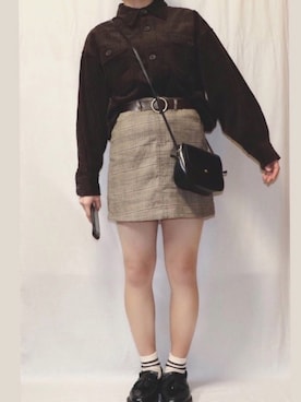 「タッセルローファー」｜ひよりさん（レディース・162cm）の冬コーディネート