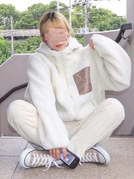 「ZOZOでしか買えない」｜「アイテム（ブルゾン）」を使った、ひよりさん（レディース・162cm）の秋コーディネート
