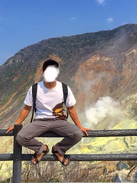 「LORO（ロロ）のアイテム」を使った、きいちさん（メンズ・174cm）の秋コーディネート