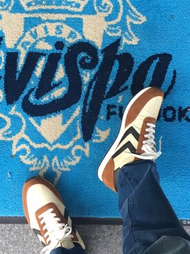 「hummel（ヒュンメル）のアイテム（スニーカー）」を使った、はつのじさん（メンズ・180cm）の春コーディネート