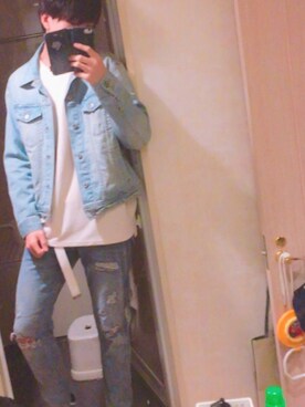 「Blue Standard （ブルースタンダード）のアイテム（ジャケット/アウター）」を使った、風の又三郎。さん（メンズ・176cm）の冬コーディネート