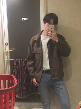 「neos（ネオス）のアイテム（カバーオール）」を使った、風の又三郎。さん（メンズ・178cm）の春コーディネート