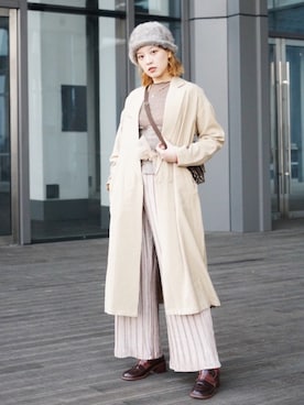 「OSMOSIS（オズモーシス）のアイテム（ジャケット/アウター）」を使った、WEAR 中国さん（レディース・165cm）の冬コーディネート