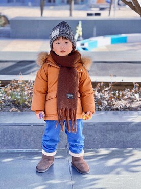 WEAR 中国さん（キッズ・100cm）の冬コーディネート