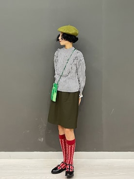 「milky way sodaのアイテム（トップス、ブラック系）」を使った、WEAR 中国さん（レディース）の夏コーディネート