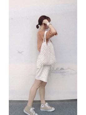 「apres jour mignon（アプレジュールミニョン）の【apresjour mignon×ARIAZ】モチーフネックレスセット（ネックレス、シルバー系）」を使った、WEAR 中国さん（レディース）の夏コーディネート