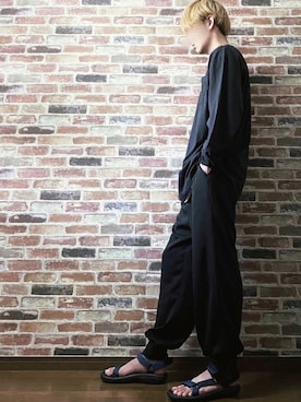 「teva」｜ちょびさん（メンズ・184cm）の春コーディネート