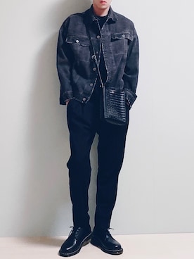 「CREARE -LINO-（クレアーレリノ）のアイテム（スラックス）」を使った、ちょびさん（メンズ・184cm）の春コーディネート