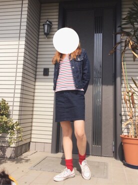 「CONVERSE（コンバース）のconverse（コンバース） ALL STAR OX（オールスターOX）（スニーカー）」を使った、Rmamaさん（レディース・157cm）の春コーディネート