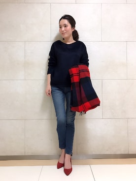 yuka.Nさん（レディース・155cm）の秋コーディネート