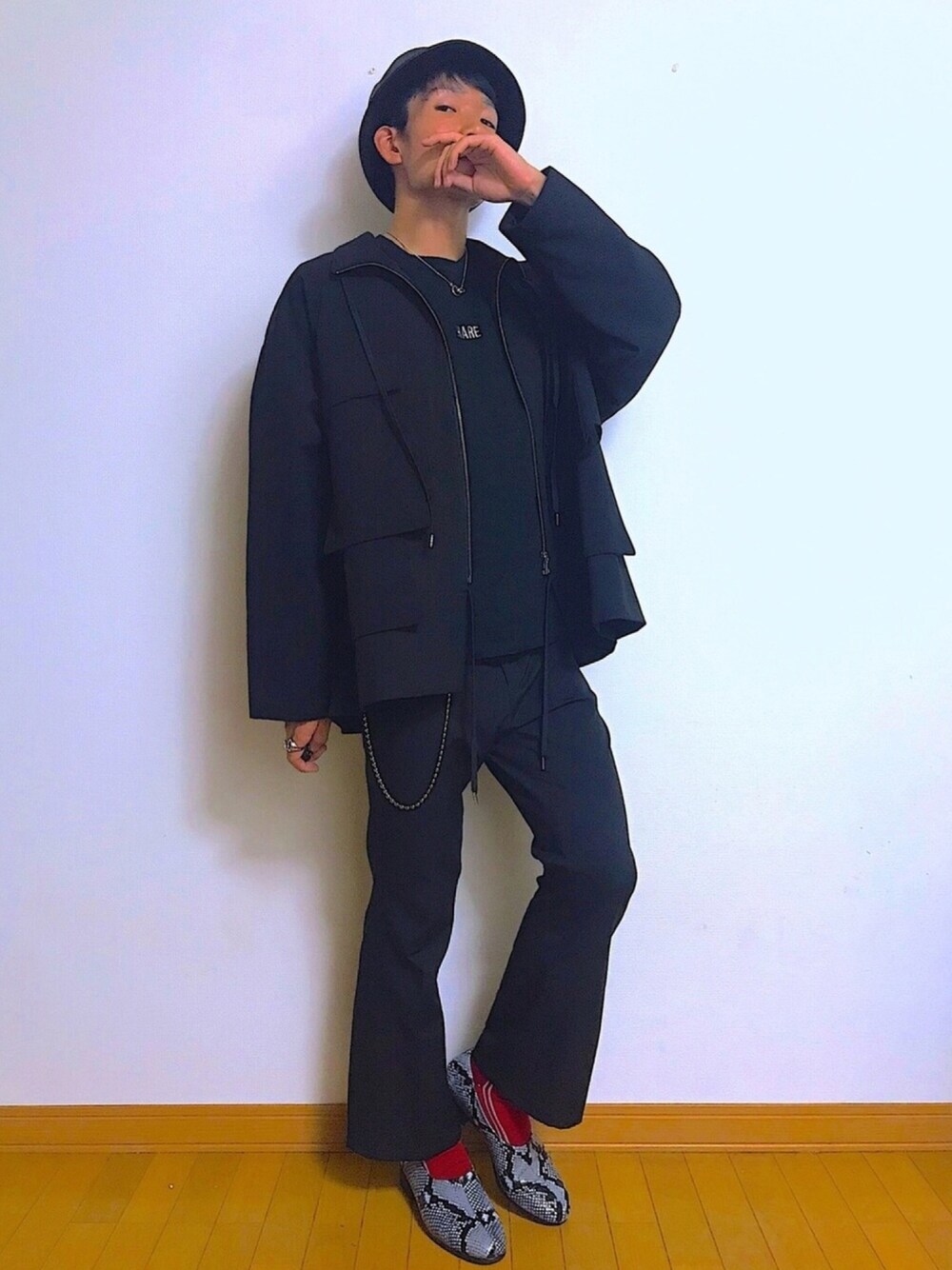 スタンドDフラップルゾン(HARE)を使ったメンズ人気ファッション
