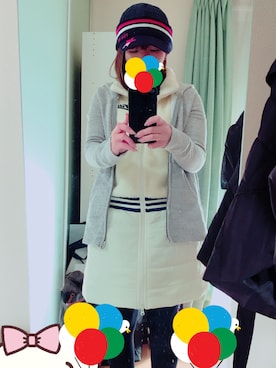 「FILA（フィラ）のアイテム（ワンピース/ドレス）」を使った、ayaさん（レディース・146cm）の秋コーディネート