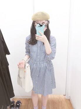 Gu シャツワンピース 長袖 を使ったその他ユーザーのレディースコーディネート一覧 Wear