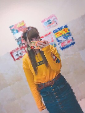 「ミカヅキモモコ（ミカヅキモモコ）のアイテム（ピアス（両耳用））」を使った、たろさん（レディース・160cm）の秋コーディネート