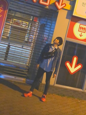 「Nike air huarache」｜やまとさん（メンズ・172cm）の春コーディネート