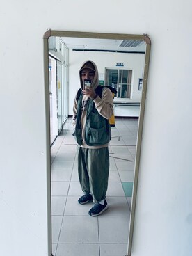 「Carhartt（カーハート）のカーハート ストラップバックキャップ ODESSA  CHARHARTT（キャップ）」を使った、Marco  PLさん（メンズ・174cm）の秋コーディネート