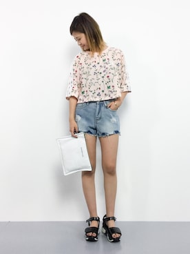 もえぴーさん（レディース・156cm）の夏コーディネート