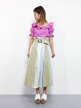 もえぴーさん（レディース・156cm）の夏コーディネート