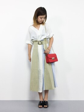 もえぴーさん（レディース・156cm）の夏コーディネート