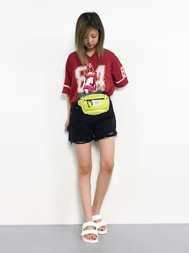 もえぴーさん（レディース・156cm）の夏コーディネート