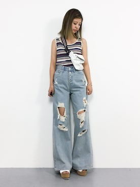 もえぴーさん（レディース・156cm）の夏コーディネート