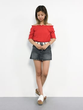 もえぴーさん（レディース・156cm）の夏コーディネート