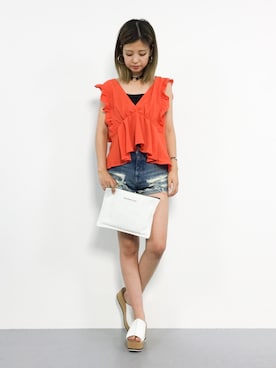 もえぴーさん（レディース・156cm）の夏コーディネート