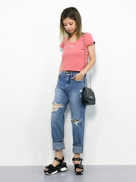 もえぴーさん（レディース・156cm）の夏コーディネート