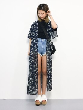 もえぴーさん（レディース・156cm）の夏コーディネート