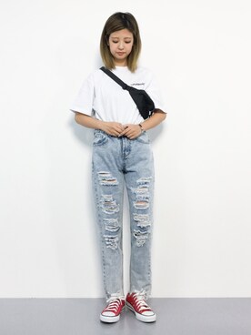 もえぴーさん（レディース・156cm）の夏コーディネート