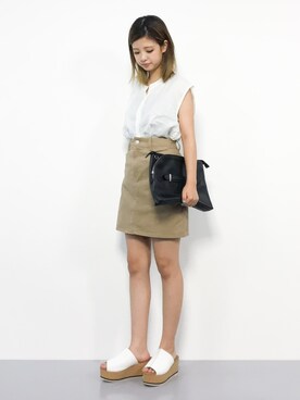 もえぴーさん（レディース・156cm）の夏コーディネート